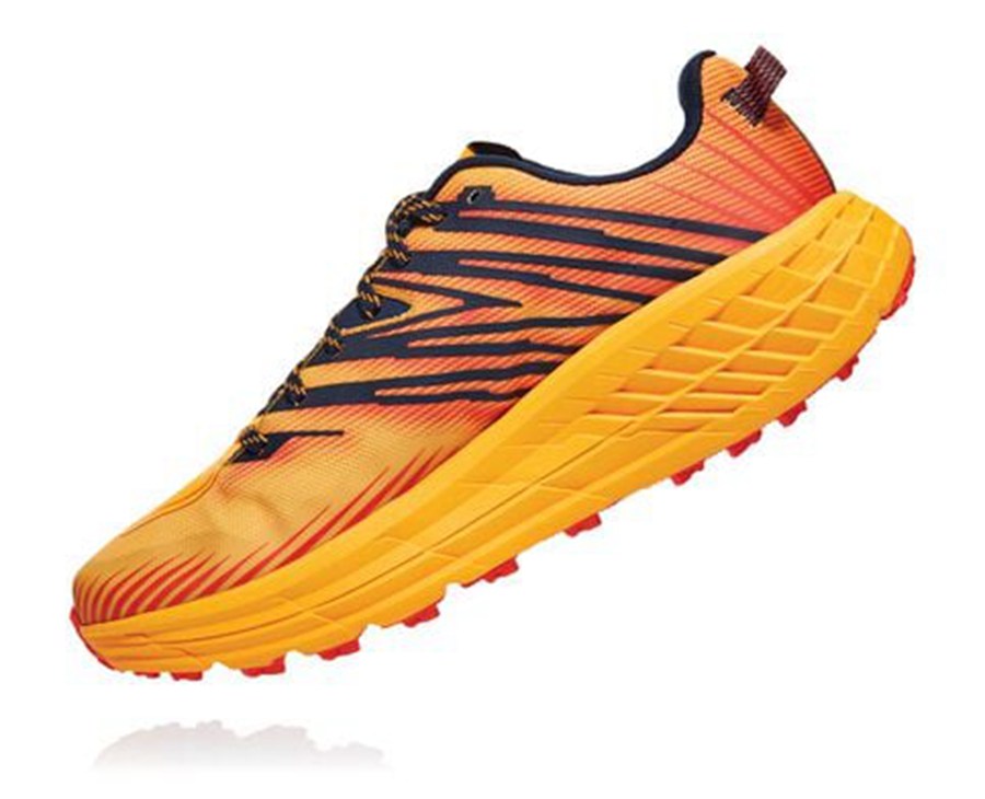 Hoka One One Trail Schoenen Heren - Speedgoat 4 - Oranje - QI5379120